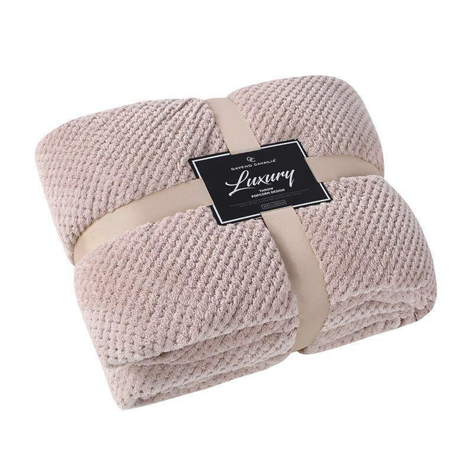 Luxury Throw POPCORN Oyster 200x240 cm for 848 Kč can be found on